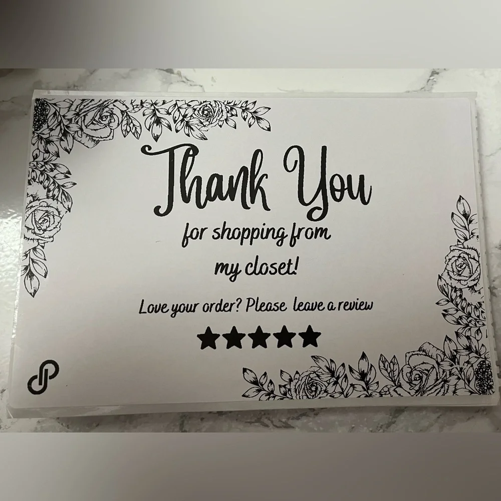 🌺50 Thank You Thermal Labels